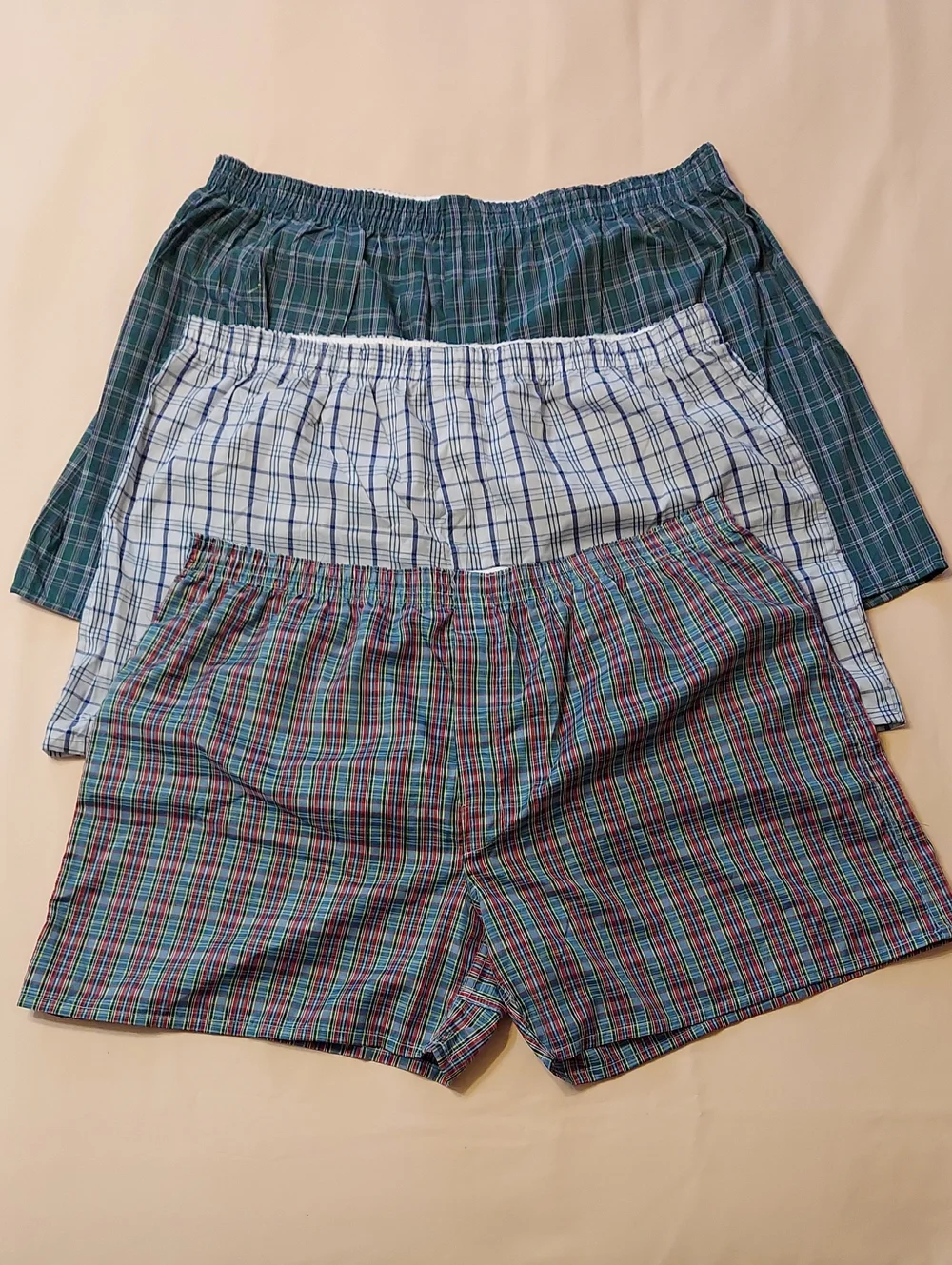 Fruit of the Loom and James Franco Plaid Boxer Shorts Bundle